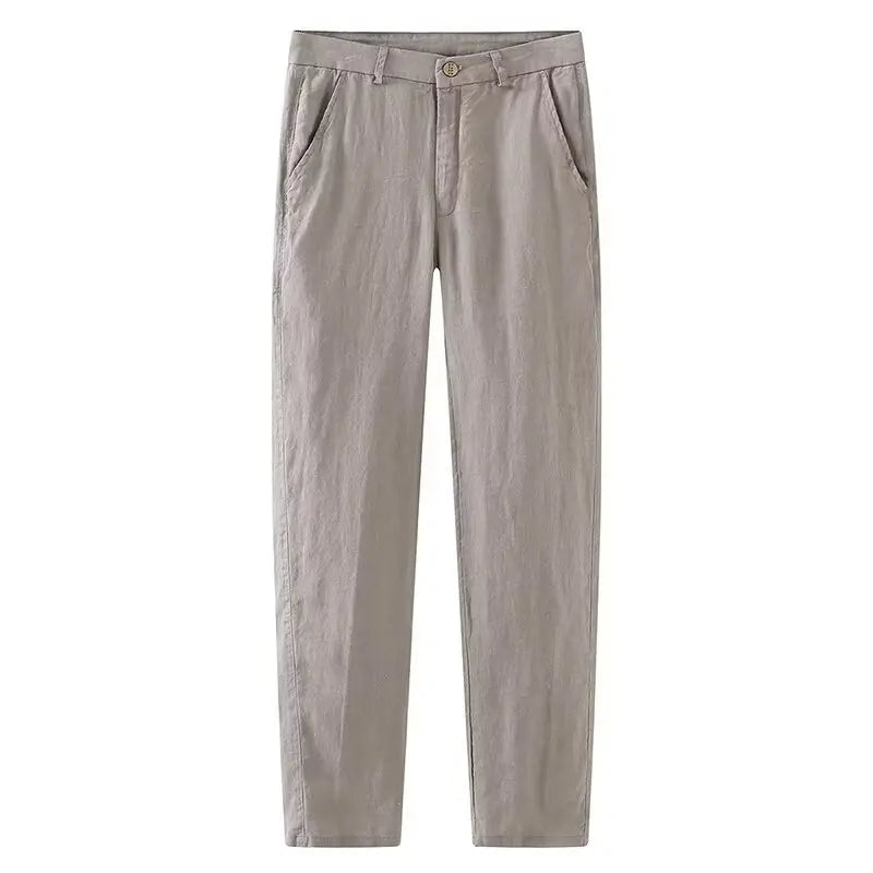 Pantalones casuales de lino