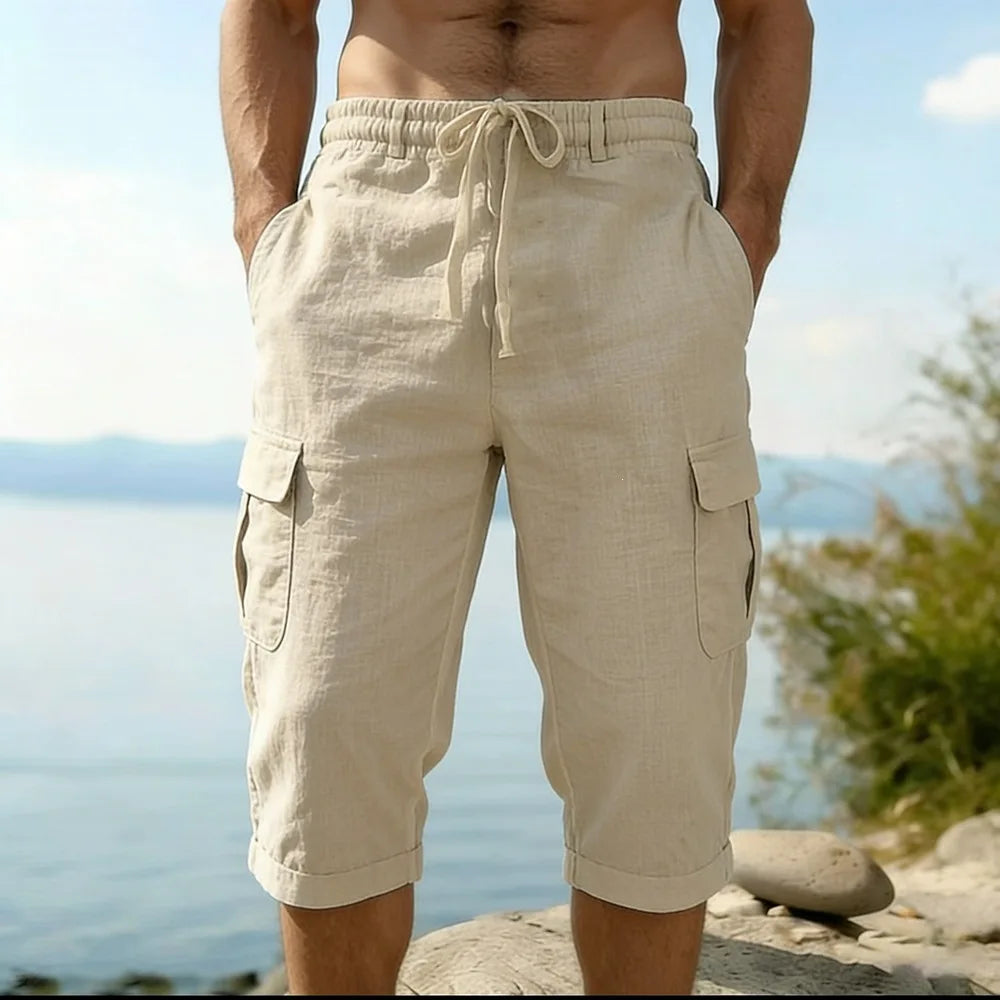 Pantalones cortos largos elegantes