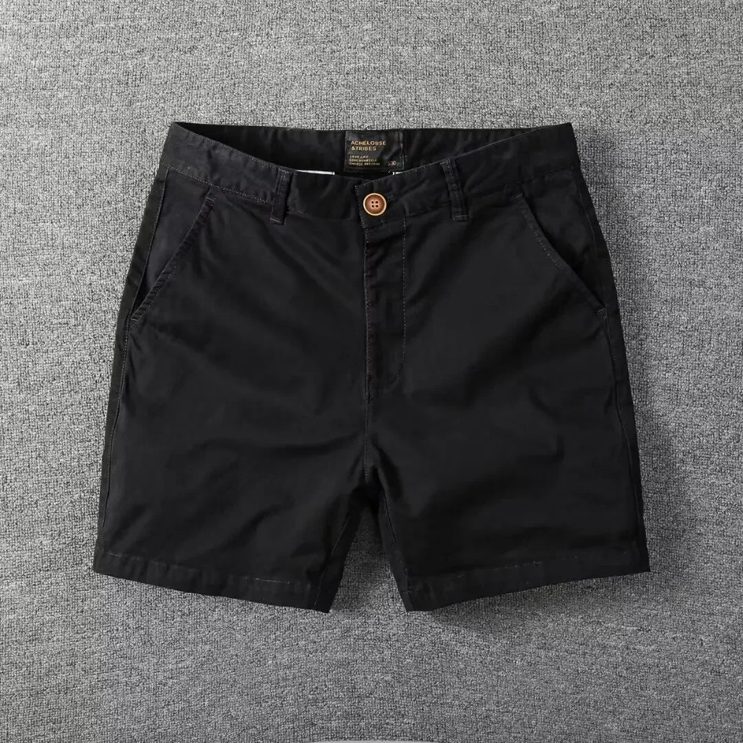 Elegantes pantalones cortos de algodón