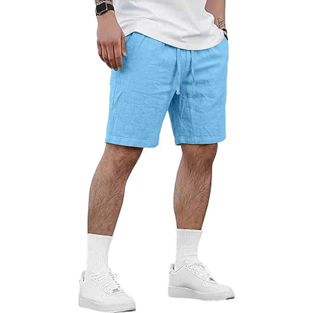 Pantalones cortos de lino para hombre
