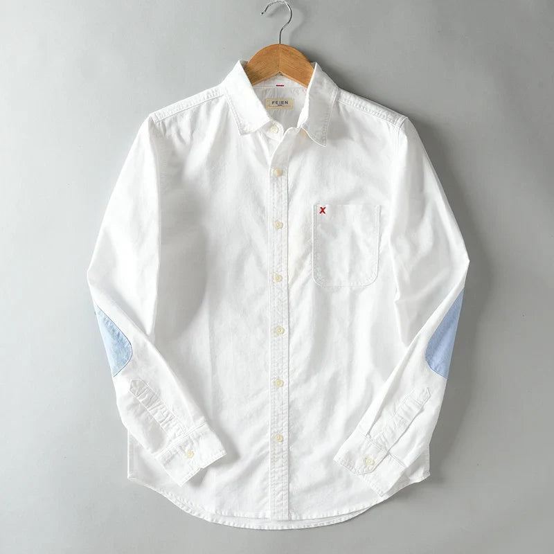 Camisa elegante de algodón Oxford