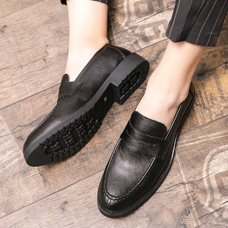 Mocasines informales de cuero