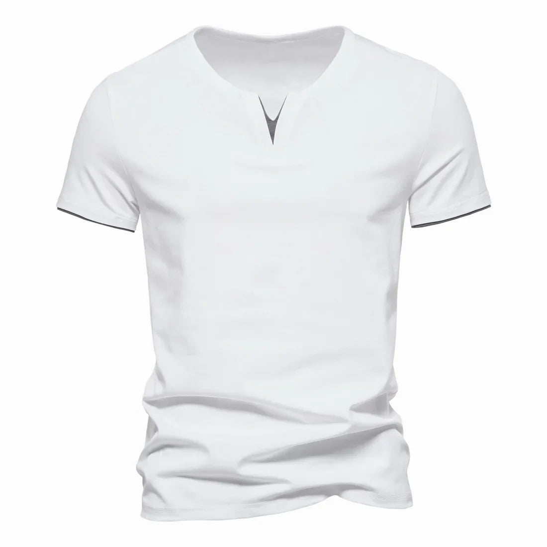 Elegante camisa con cuello en V