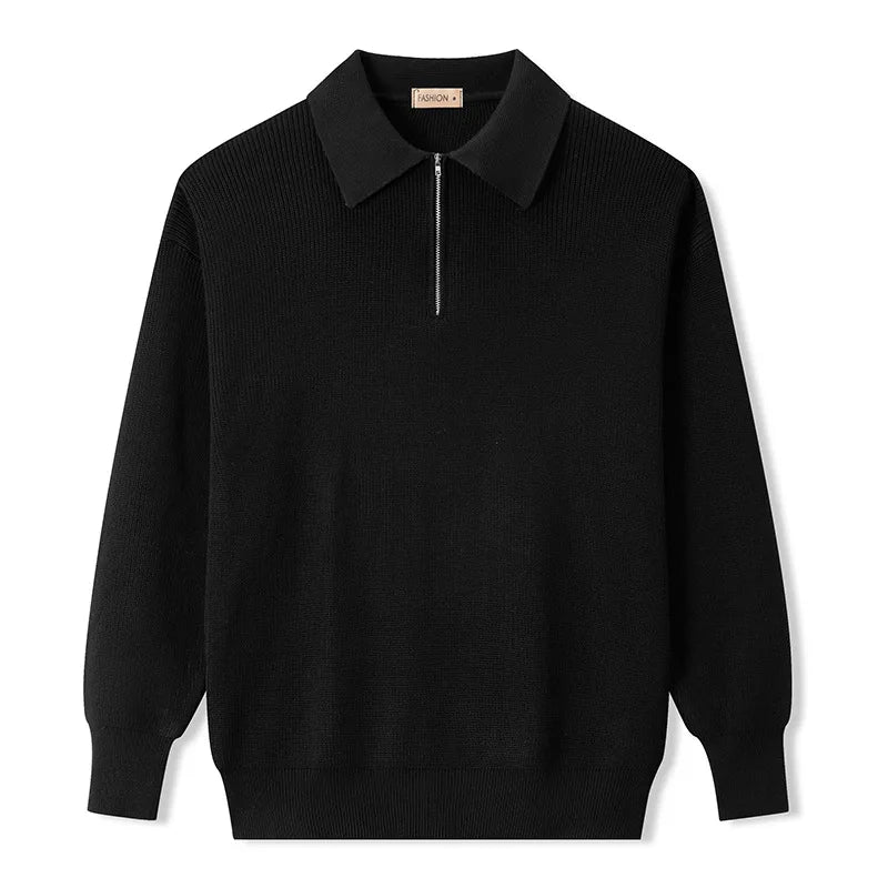 Elegante jersey de punto con cremallera
