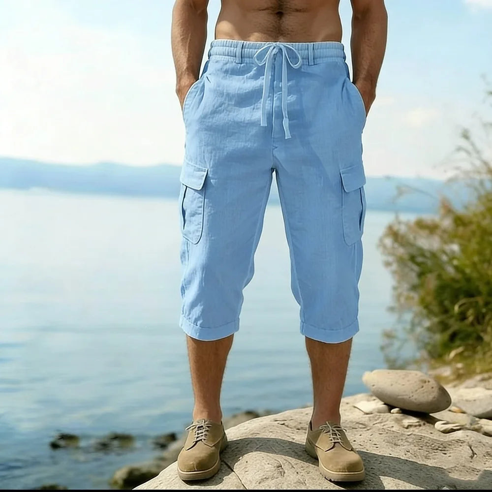 Pantalones cortos largos elegantes