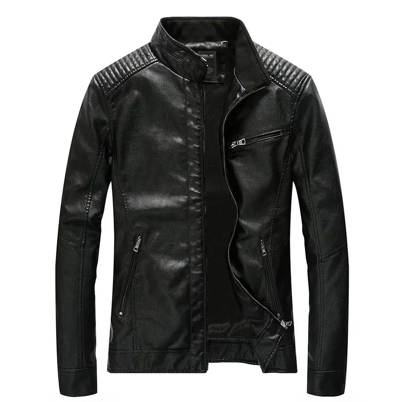 Chaqueta de cuero informal