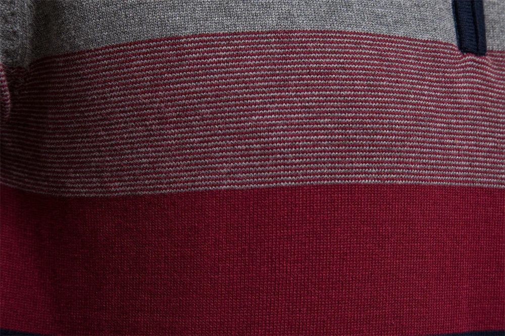 Elegante jersey de algodón con cremallera