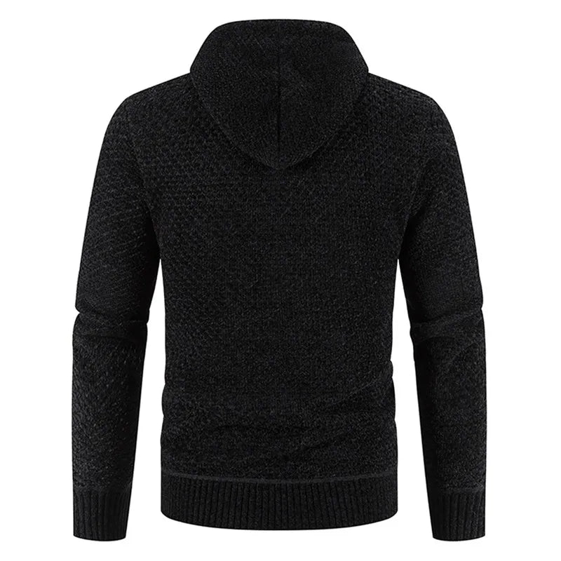 Cárdigan con capucha para hombre