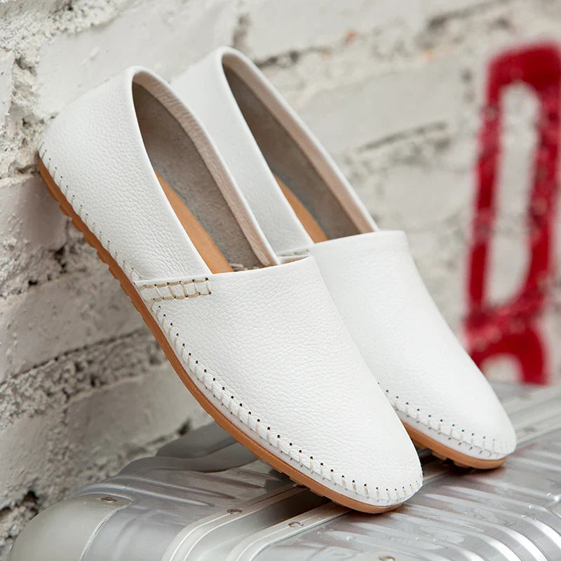 Mocasines de piel clara