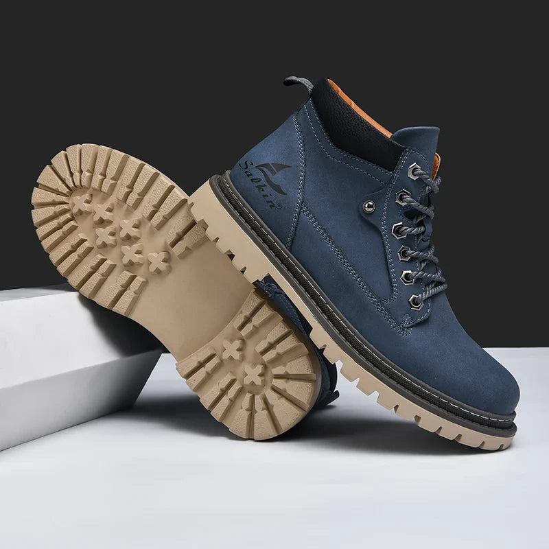 Elegantes botas de piel