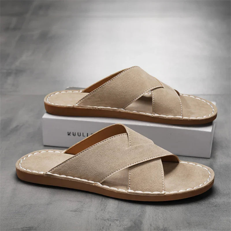 Zapatillas elegantes de ante