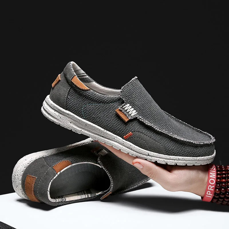 Mocasines elegantes de lona