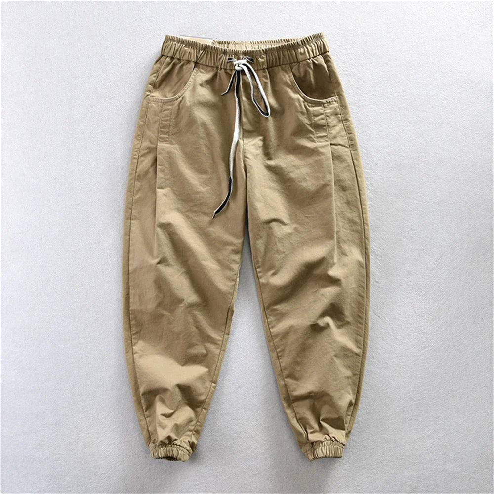Pantalones cargo elegantes de algodón