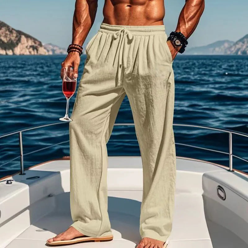 Pantalones de lino Hawaï