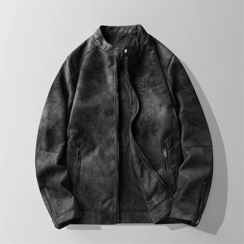 Elegante chaqueta de cuero