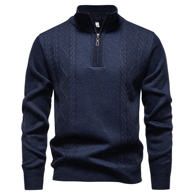 Jersey vintage de punto con cremallera