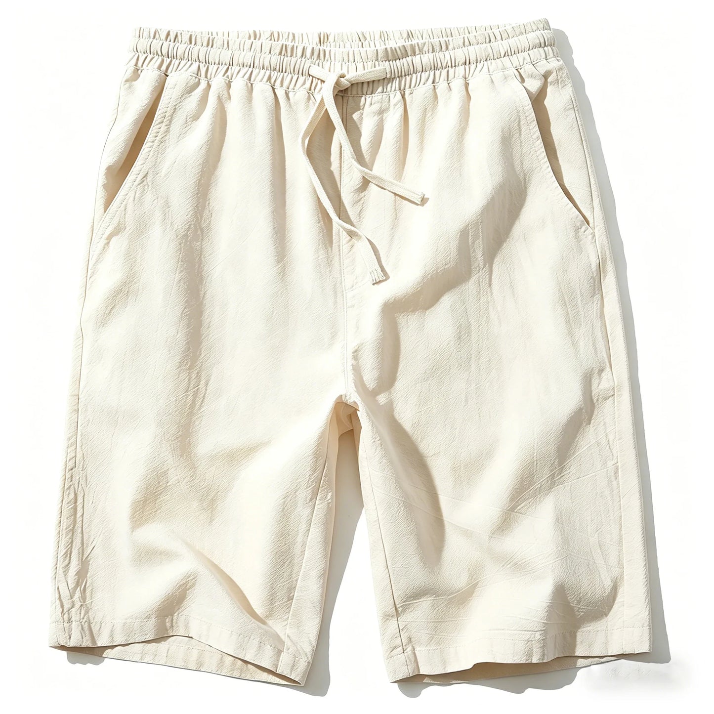 Elegantes pantalones cortos de algodón