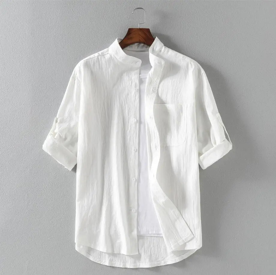 Camisa casual de lino