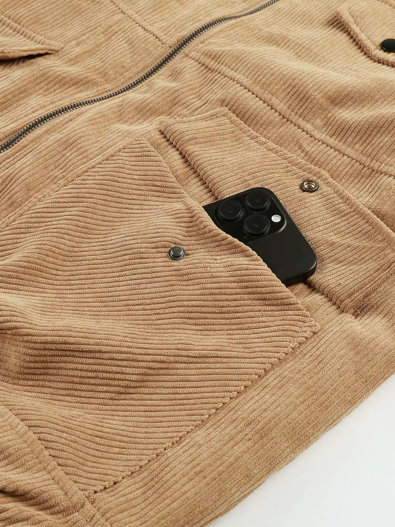 Elegante chaqueta de pana