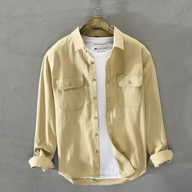 Elegante camisa de algodón