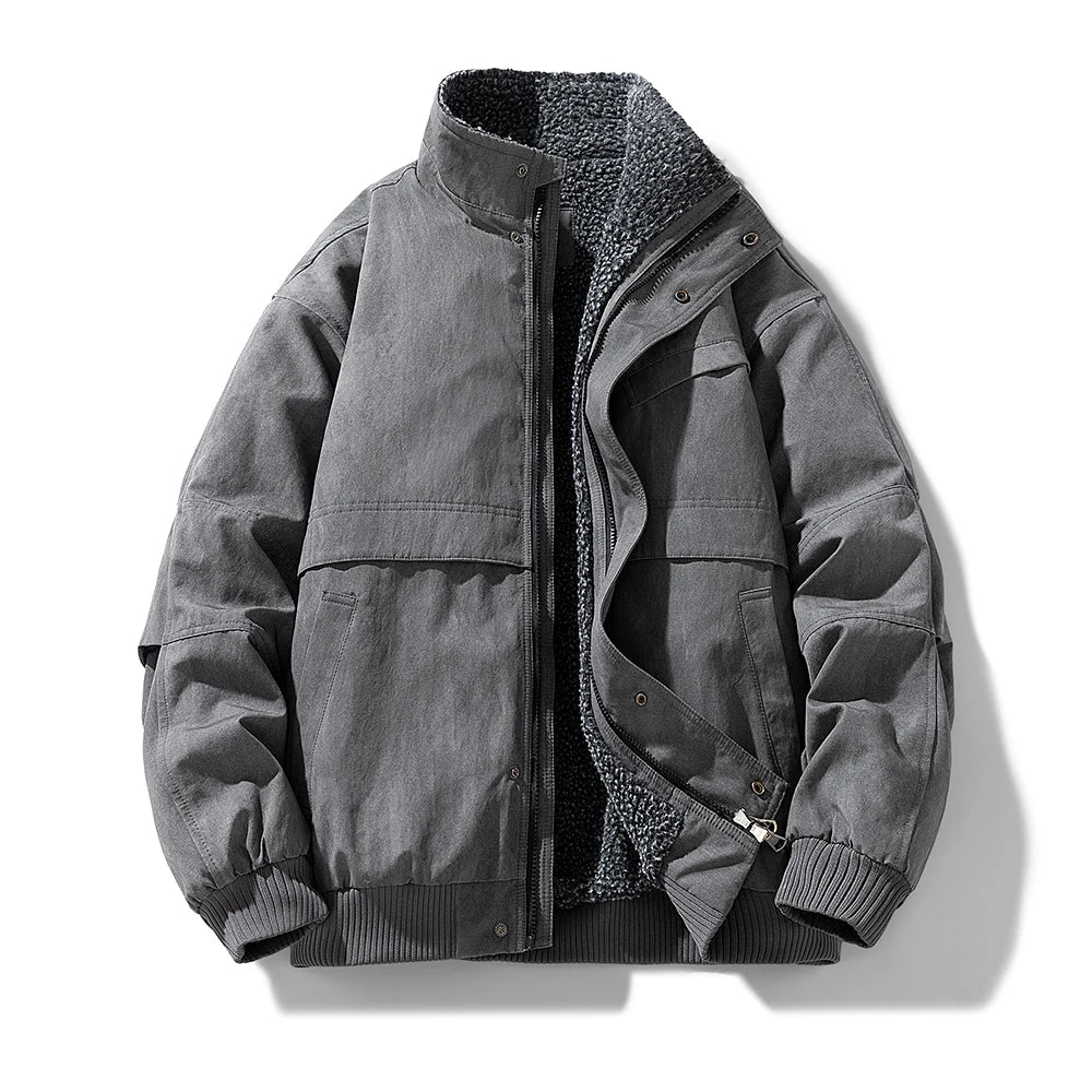 Elegante chaqueta acolchada con forro polar