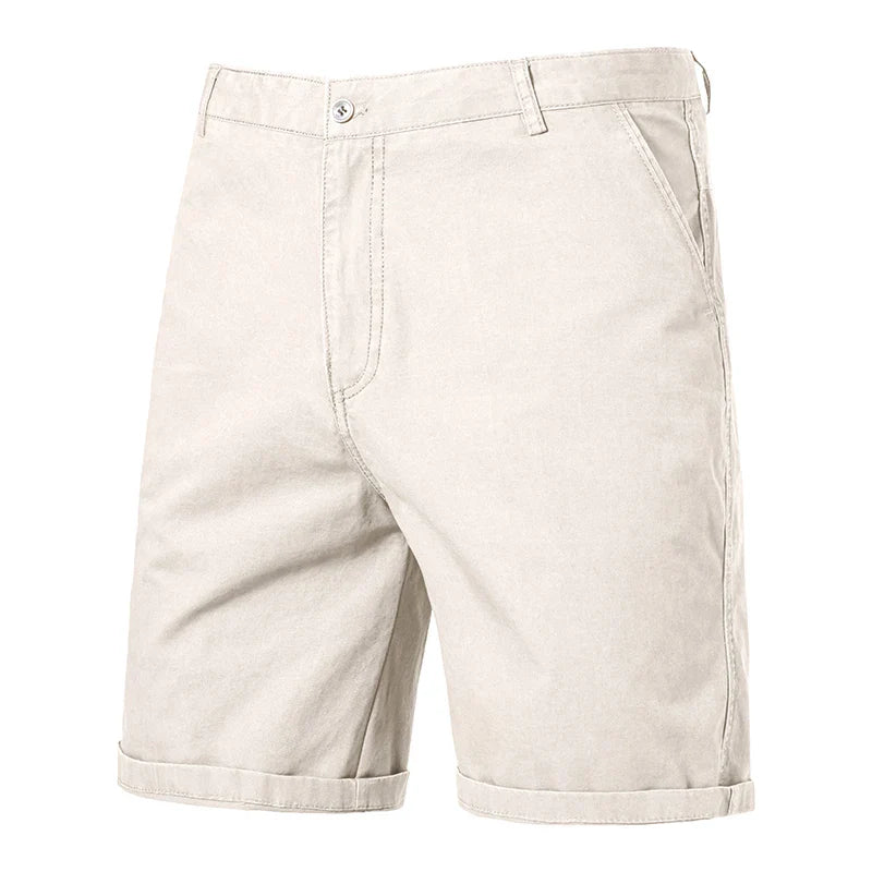 Elegantes pantalones cortos de algodón