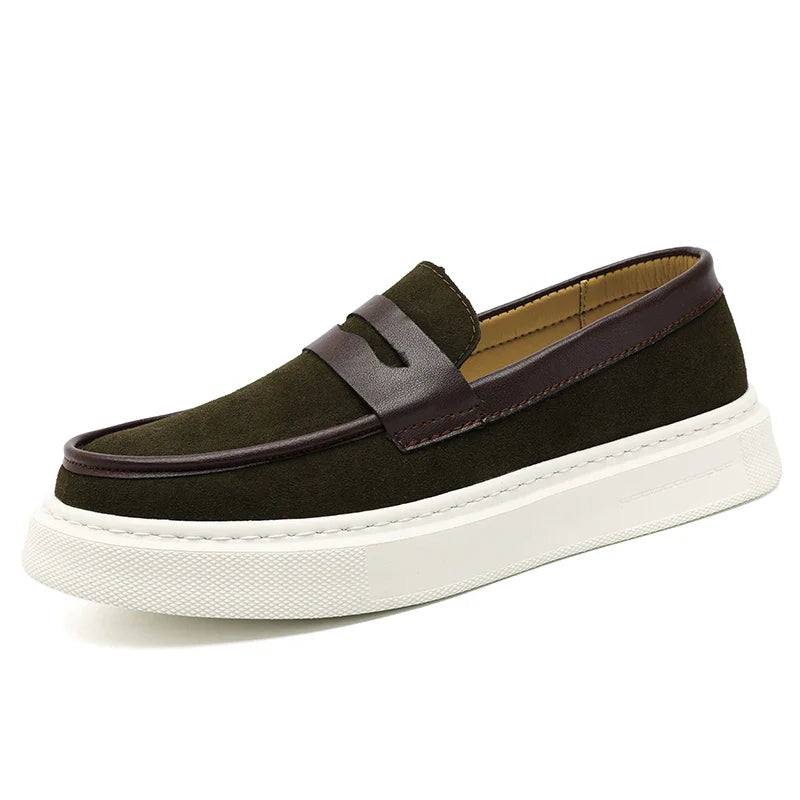 Zapatos sin cordones de ante
