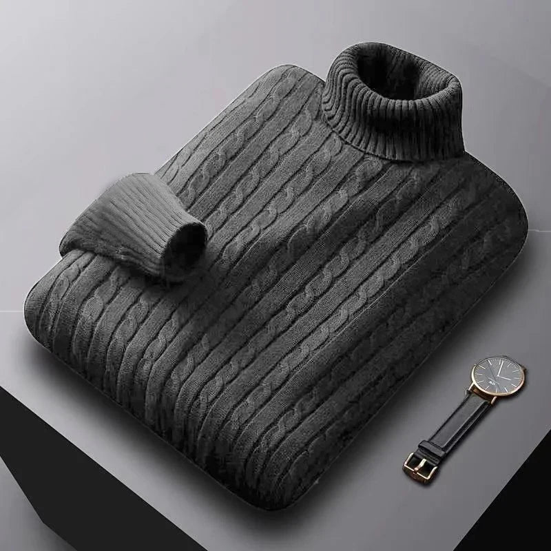 Jersey de cuello alto para hombre de primera calidad