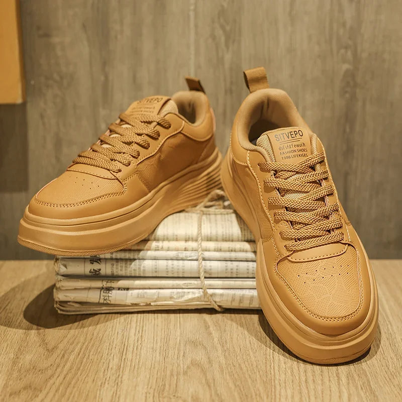 Elegantes zapatillas de piel