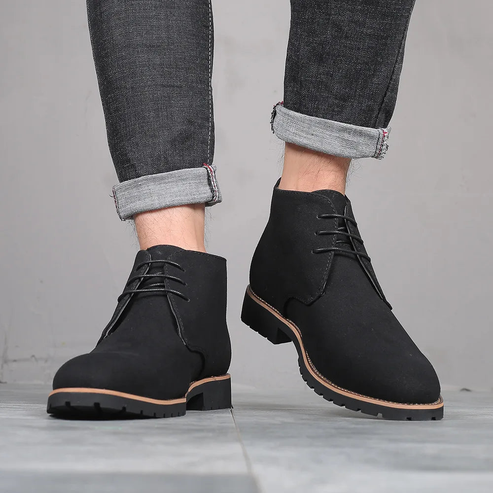 Elegantes botas de piel