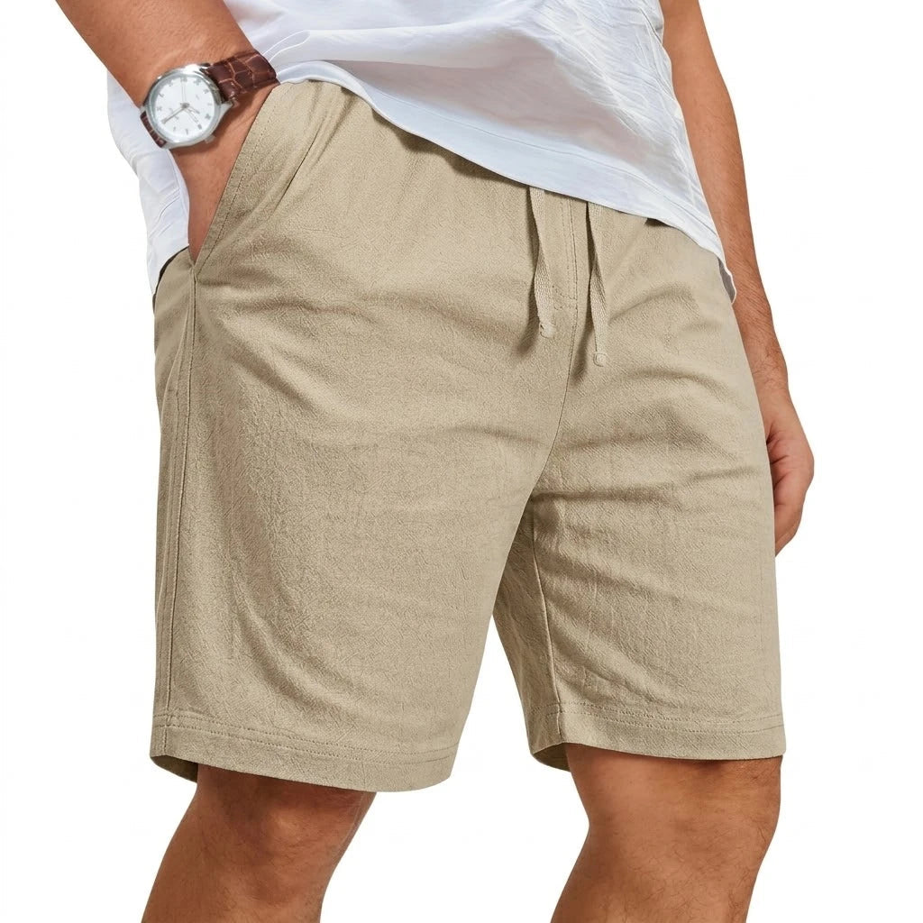 Pantalones cortos de verano de lino informales