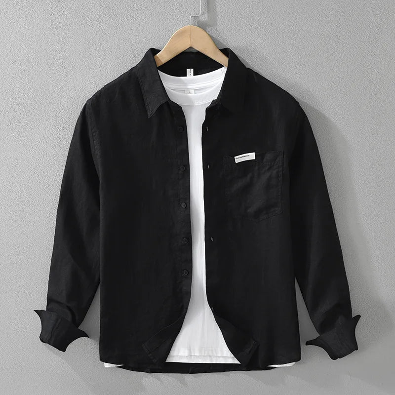 Camisa casual de lino