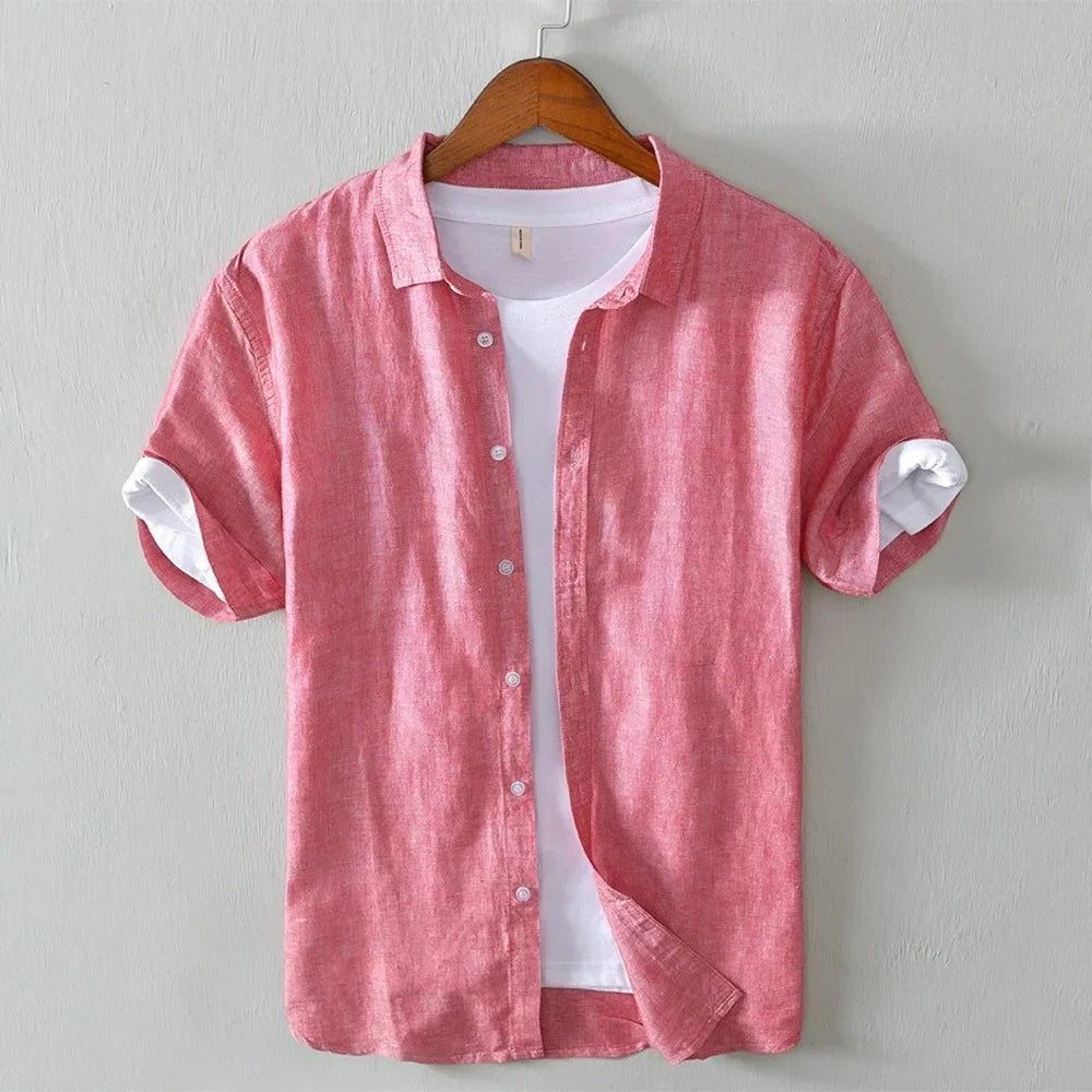 Elegante camisa de verano de lino