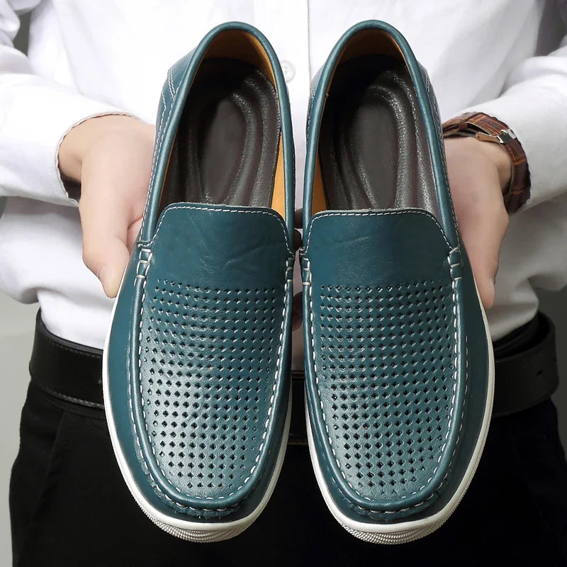Mocasines de cuero elegantes para conducir