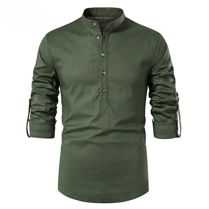 Elegante camisa de lino
