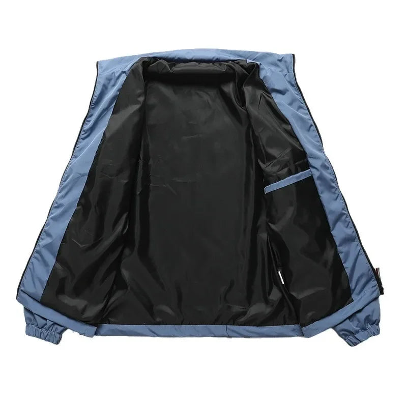 Elegante chaqueta cortavientos