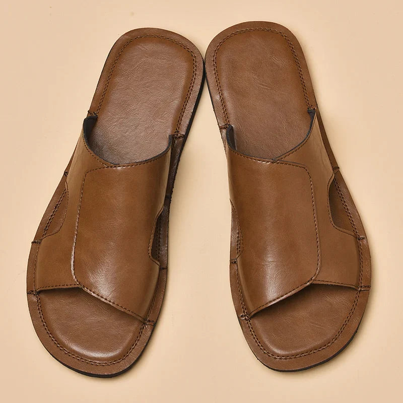 Zapatillas de cuero elegantes para hombre
