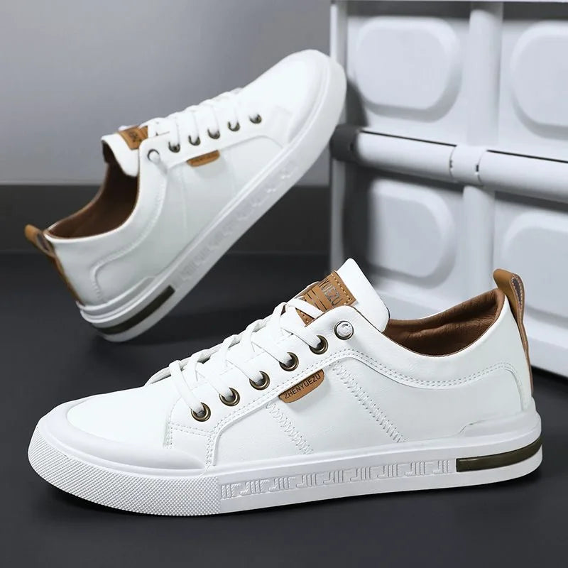 Elegantes zapatillas de piel