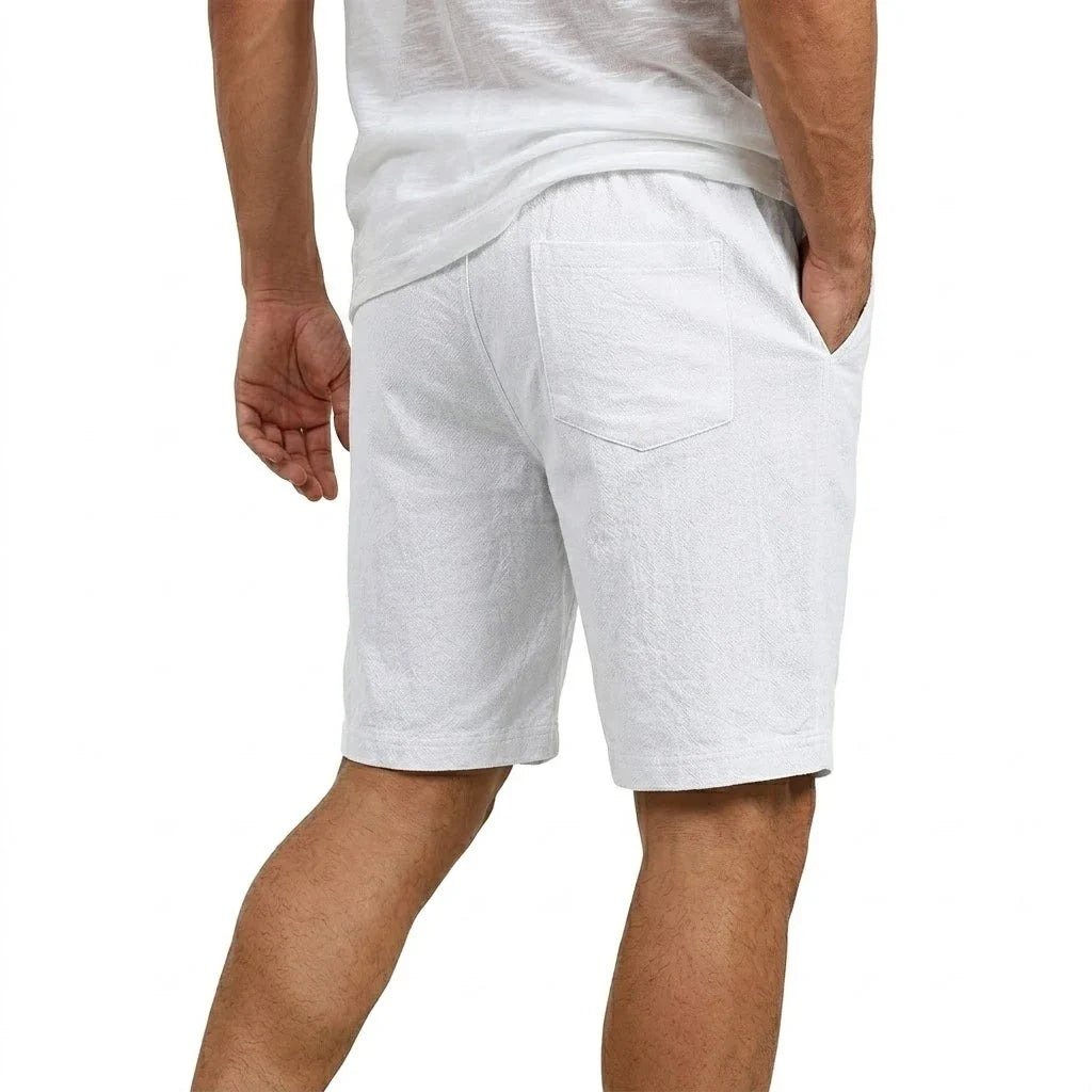 Pantalones cortos de verano de lino informales
