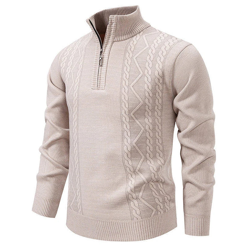 Jersey vintage de punto con cremallera