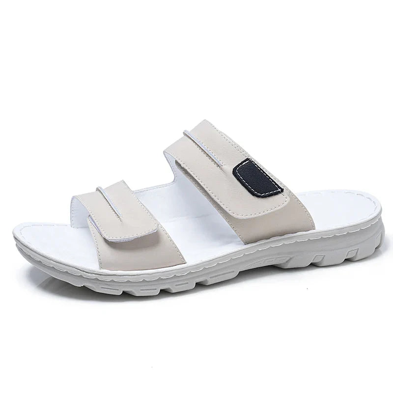 Sandalias elegantes de cuero para hombre