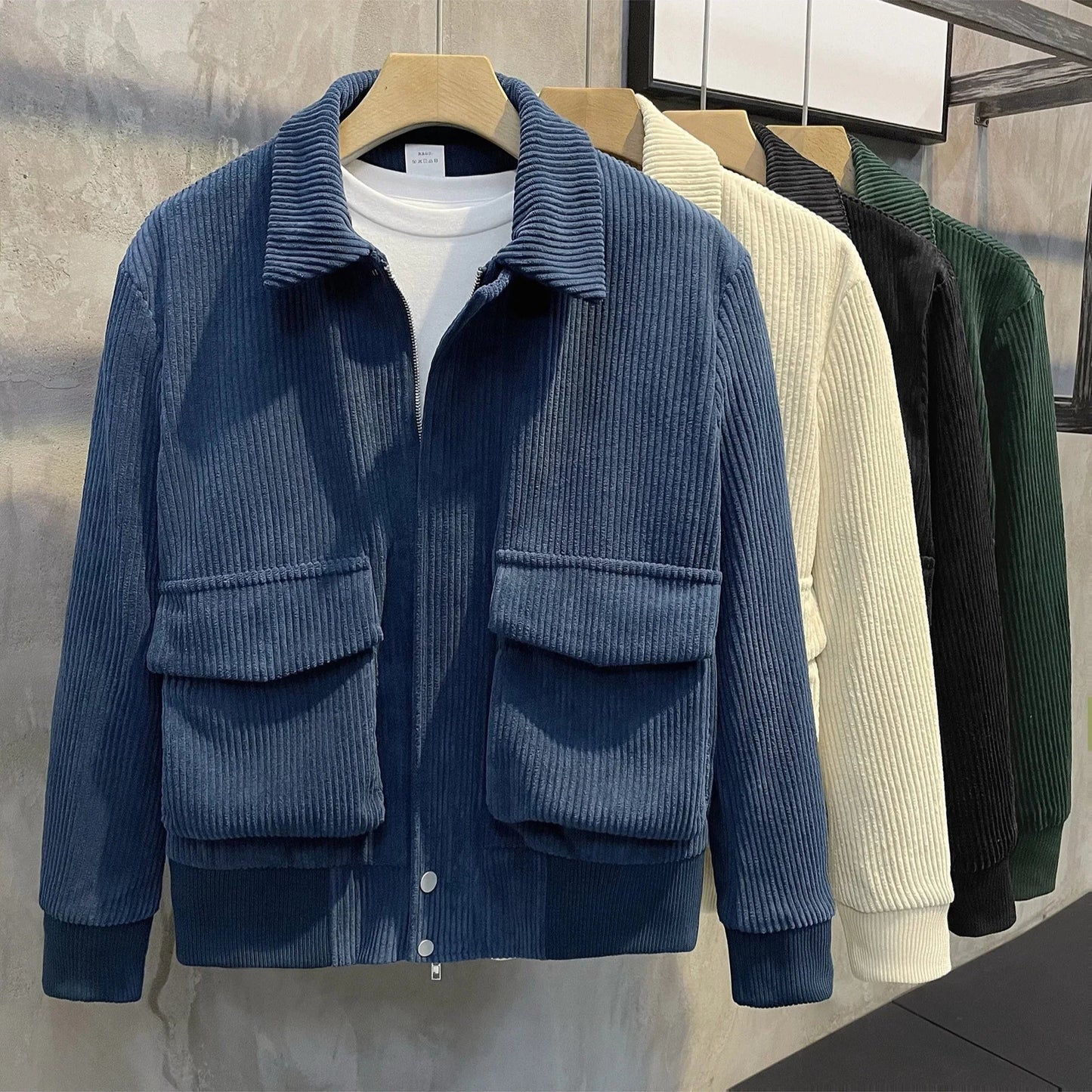 Elegante chaqueta de pana