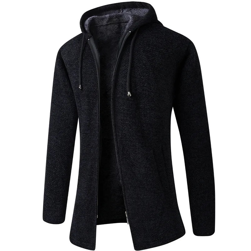 Chaqueta con capucha elegante para hombre