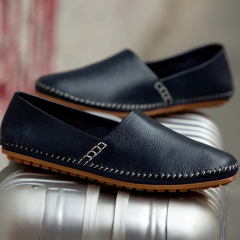 Mocasines de piel clara