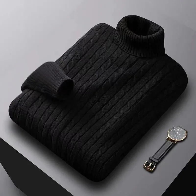 Jersey de cuello alto para hombre de primera calidad
