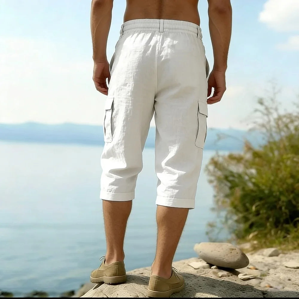 Pantalones cortos largos elegantes