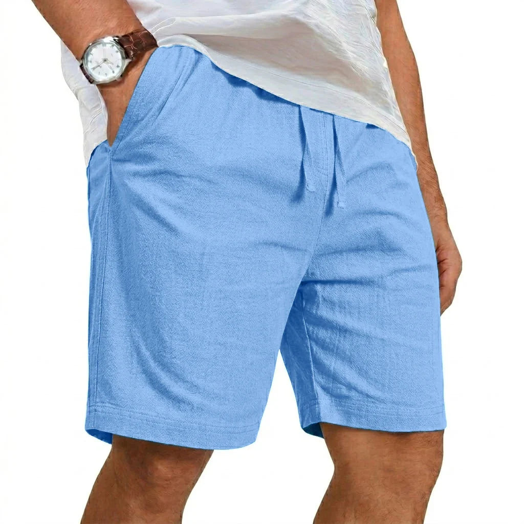 Pantalones cortos de verano de lino informales
