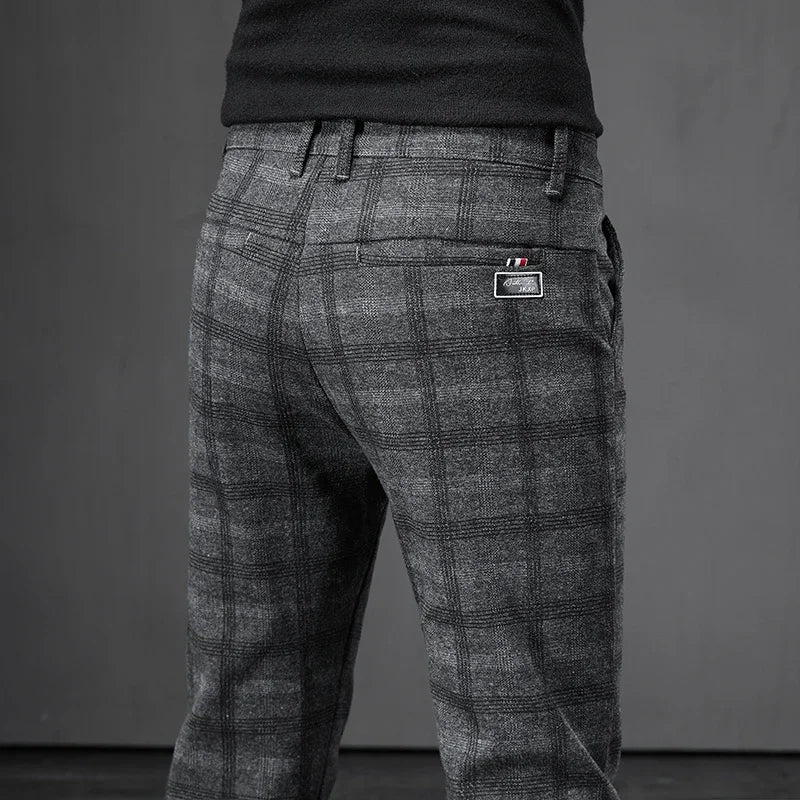 Pantalones informales a cuadros