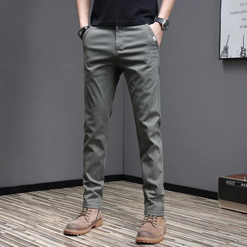 Pantalones informales de algodón