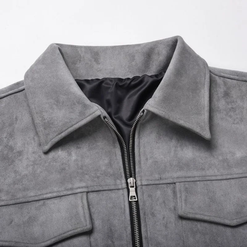 Chaqueta informal de ante
